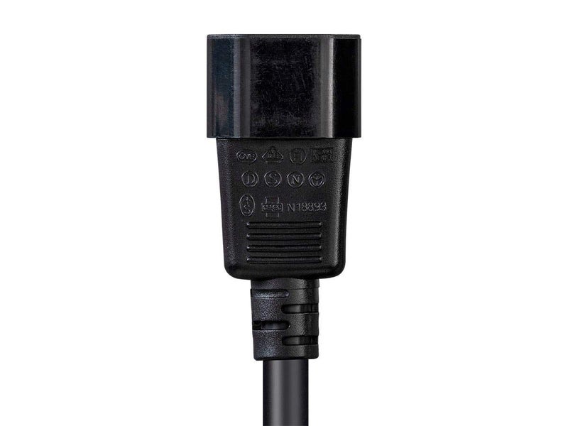 Monoprice Heavy Duty Power Cable - IEC 60320 C14 to IEC 60320 C15, 15 Amp, 1875 Watt, 125 Volt, 14AWG, 6 Feet, Black - Image 5